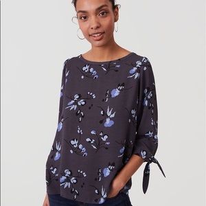 Ann Taylor LOFT Mixed Media Blouse
